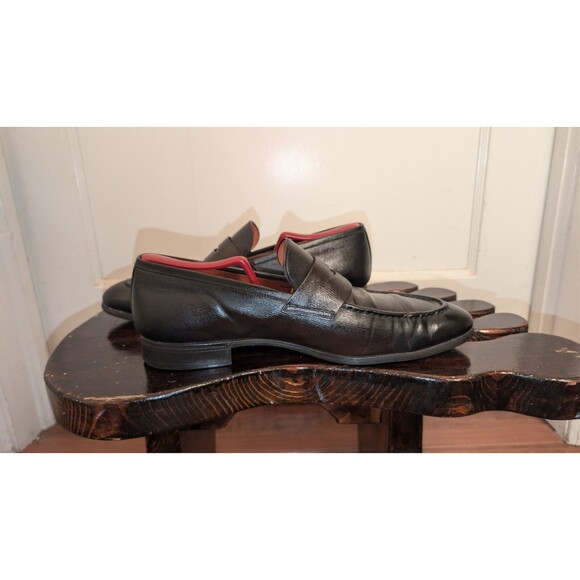 Santoni Brown Leather Penny Loafers-Mens 8.5 Made In Italy main image 11